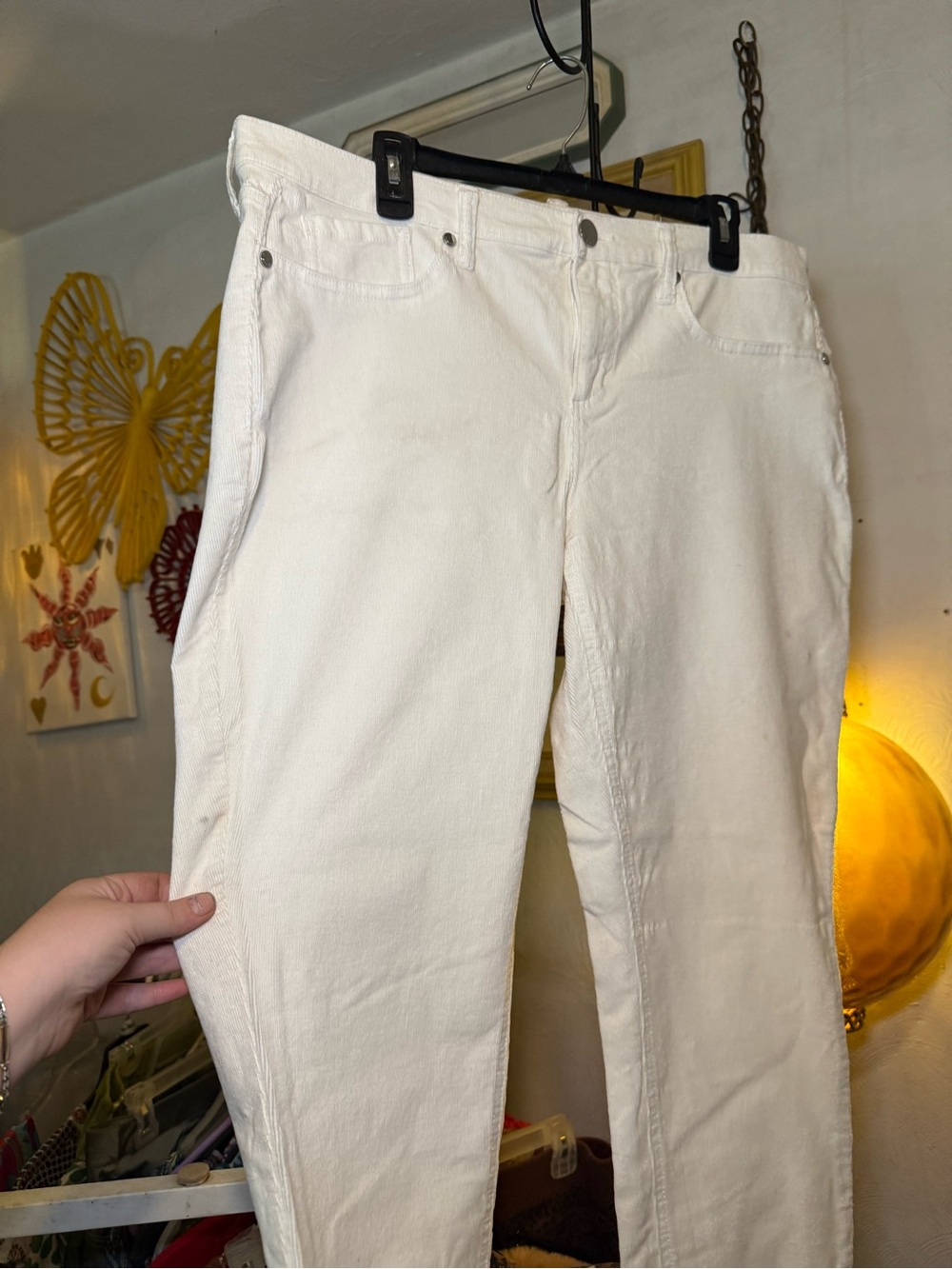 Seven7 White Skinny Jeans